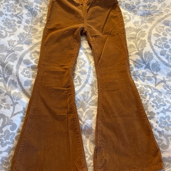 Chelsea and Violet Girls Brown Corduroy Pants Flare Bell Bottom Sz L - Picture 1 of 10